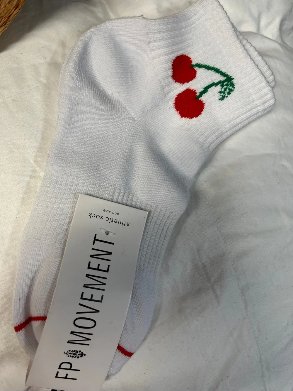 Free People Movement Cherry Socks One Size New with Tags